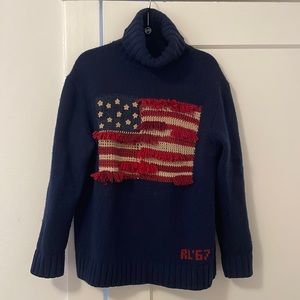 Ralph Lauren Polo Flag Turtleneck Sweater